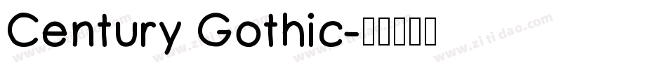 Century Gothic字体转换